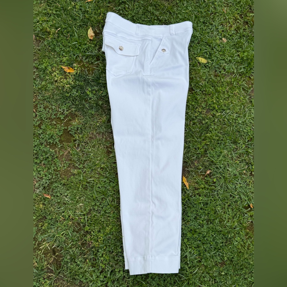 Spanx stretch twill pull-on wide leg cropped pants - size M - Picture 3 of 4